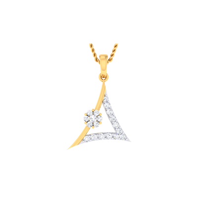 Lapis Diamond Pendant