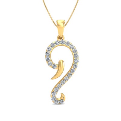 Sri Ganesh Diamond Pendant