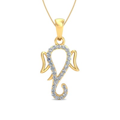 Jai Ganesh Diamond Pendant